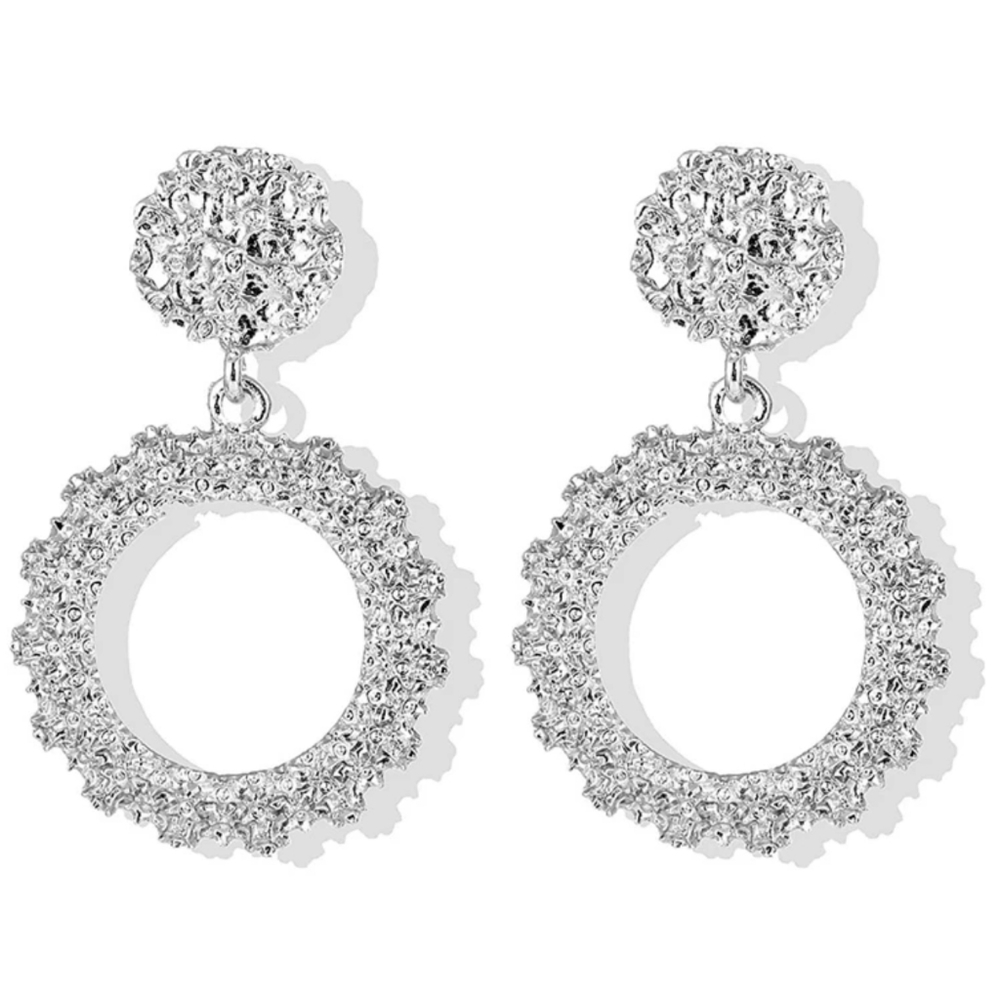 Crushed Metal Earrings